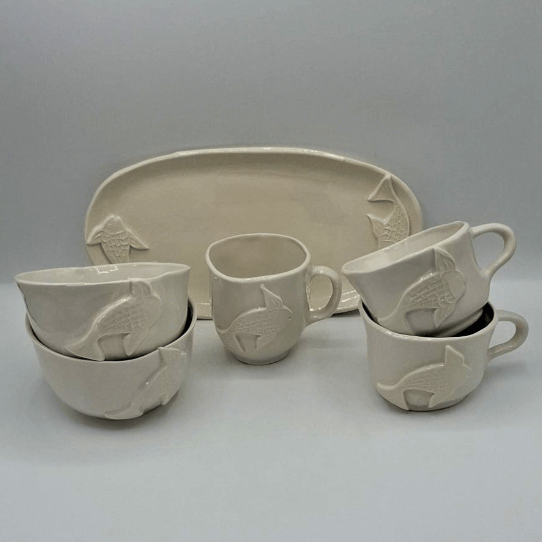 Set de vajilla peces